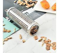 Gavigain Tubo Affumicatoredi,Smoker Tube BBQ in Acciaio Inox per Barbecue a Gas Grande capacità per Campeggio all'aperto (Length 15.3CM*Height 5.3CM [Order Choice: Round)