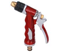 Gavigain Tubo da Giardino Spruzzatore Ugello per Acqua Manuale in Ottone PVC per Giardinaggio Domestico Spazio Verde Pubblico (Rossa)