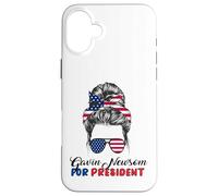Gavin Newsom 2024 Per il Partito Democratico Presidente Custodia per iPhone 16 Plus