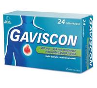 GAVISCON*24CPR MENTA 500+267MG