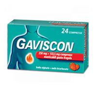 Gaviscon 24 Compresse Masticabili Fragola 250+133,5mg