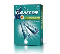 Gaviscon 24 Bust Orale Sosp 500 Mg/10 Ml + 267 Mg/10 Ml Menta