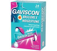 Gaviscon Bruciore e Indigestione 24 bustine 500 mg + 213 mg + 325 mg