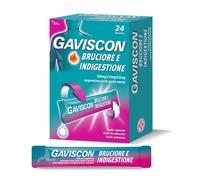 Gaviscon Bruciore e Indigestione Sospensione Orale Gusto Menta 24 Bust