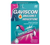 GAVISCON BRUCIORE&INDIGESTIONE 48 BUSTINE 10ML contro sintomi del reflusso gastroesofageo, indigestione, bruciore e acidità di stomaco