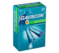Gaviscon 24 Bust Orale Sosp 500 Mg/10 Ml + 267 Mg/10 Ml Menta