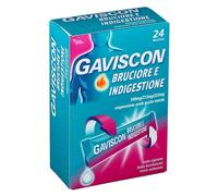 Gaviscon GAVISCON BRUCIORE E INDIGESTIONE 24 bustine 500 mg + 213 mg + 325 mg