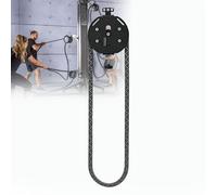 Gavscient Allenatore con Corda Infinita E Resistenza Regolabile - Sis-Tema di Pulegge Portatile per Casa, Ideale per Allenamento di Trazione, Resistenza Muscolare