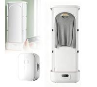 Gavscient Automatic Ironing Machine, Electric Dryer, Portable Steam Dryer with Remote Control, 360° Hot Air Circulation Smart Timer 240,Foldable Garment Steamer