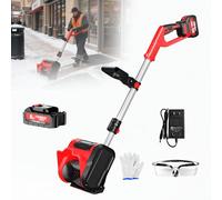 Gavscient Spazzaneve A Batteria, 21 V | 30 Cm | Spazzaneve A Batteria, Macchina Elettrica Pieghevole per La Rimozione della Neve, per Patio, Fattoria Onebattery-4500mAh