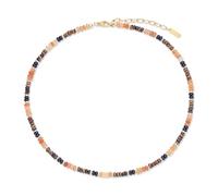 GAVU Collana da Donna con Perline di Pietre Naturali Color Bruno Maillard, Collana Cristalli Colorati da Donna