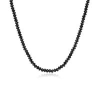 GAVU Collana Pietre Naturali Uomo, Collana Perline Sfaccettate di Onice Nero da Uomo 50cm