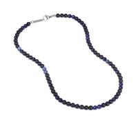 GAVU Collana Uomo Pietre Naturali, Collana di Perline di Onice Opaco e Sodalite da Uomo 65cm