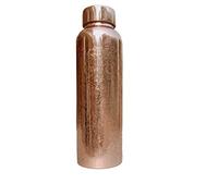 Gavya - Borraccia ayurvedica in rame con incisione pura, a prova di perdite, per benefici per la salute, sport, yoga, corsa, fitness, scuola, 1 litro, oro