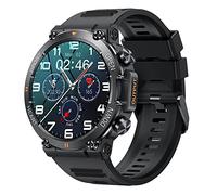 GaWear Smartwatch Uomo Orologio Fitness Militari Smart Watch Tracker di attività con Le chiamate Bluetooth,120+ modalità Sport Salute Fitness Tracker, Cronometro per Android iOS（Nero）