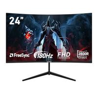 Gawfolk 24 pollici 180Hz monitor di gioco curvo, 100% sRGB,FHD 1080P screen,1ms,senza bordi, FreeSync, grandangolo 178°,HDMI,DisplayPort, VESA 75 * 75mm - nero