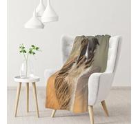 gawuoab Coperta morbida e accogliente in flanella con motivo Border Collie Lawn Pets, colore: Nero e Bianco