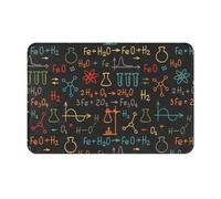 gawuoab Esperimento educativo sulle equazioni chimiche, zerbino interno antiscivolo lavabile 24"x16", tappetino per porta d'ingresso, tappeti da bagno