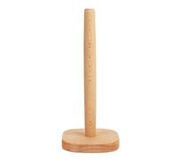 Gaxcent Porta del Rotolo di Cucina in Legno, Tovalchi Carta Piedi Portatore Verticale Supporto Legno per Il Bagno Casa,B