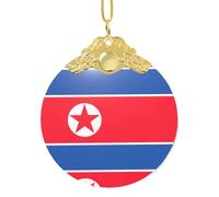 GaxfjRu Bandiera coreana decorazioni natalizie per la casa, ciondolo da appendere all'albero di Natale per festeggiare le feste, Misura unica