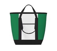 GaxfjRu Bandiera della Nigeria Borsa da donna riutilizzabile refrigerata, adatta per picnic di lavoro e campeggio in spiaggia, Nero , Taglia unica