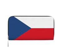 GaxfjRu Bandiera della Repubblica Ceca Stampa Piccolo Portafoglio in Pelle per le Donne, Signore Porta Carte di Credito Borsa Tasca Donna