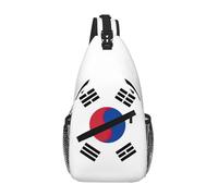GaxfjRu Bandiera della Repubblica di Corea stampa Borsa a tracolla per le donne uomini borsa a tracolla per viaggio escursionismo zaino a tracolla