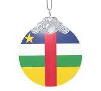 GaxfjRu Bandiera dell'Africa centrale, decorazioni natalizie per la casa, da appendere all'albero di Natale, ciondolo regalo per feste, Misura unica