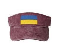 GaxfjRu Bandiera dell'Ucraina - Cappellino da donna traspirante per golf, tennis, corsa, uso quotidiano, Rosso, Taglia unica