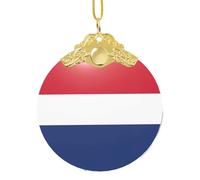 GaxfjRu Bandiera olandese decorazioni natalizie per la casa, da appendere all'albero di Natale, ciondolo regalo per feste, Misura unica