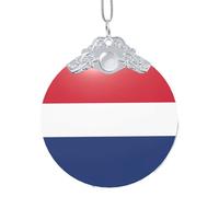 GaxfjRu Bandiera olandese decorazioni natalizie per la casa, da appendere all'albero di Natale, ciondolo regalo per feste, Misura unica