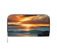 GaxfjRu Beach Maui Hawaii Sunset Sea Waves Cloud Print Piccolo portafoglio in pelle per donne, porta carte di credito da donna borsa tascabile da donna