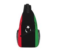 GaxfjRu Borsa a tracolla con stampa bandiera libica, piccola borsa a tracolla, marsupio per attività all'aperto