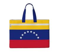 GaxfjRu Borsa da donna in tela con stampa bandiera del Venezuela, borsa da lavoro casual per viaggi, ufficio, università
