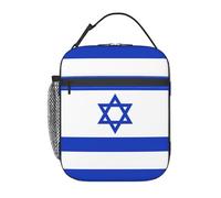 GaxfjRu Borsa termica per il pranzo con bandiera israeliana Stitch, per adulti e bambini, comoda e durevole