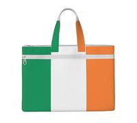 GaxfjRu Borsa tote in tela con stampa bandiera irlandese, borsa per computer portatile, borsa da lavoro casual per viaggi, ufficio, università