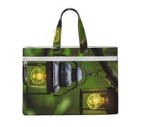 GaxfjRu Borsa tote in tela con stampa di lucciole e lanterne, borsa per computer portatile, da donna, casual, da lavoro, per viaggi, ufficio, università