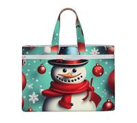 GaxfjRu Borsa tote in tela con stampa Merry Christmas Day borsa per computer portatile da donna borse casual da lavoro per viaggi, ufficio, università