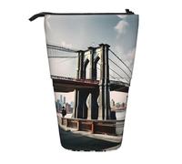 GaxfjRu Brooklyn Bridge S Print - Astuccio telescopico portatile, organizer con scomparti multipli, per strumenti di scrittura e accessori