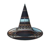 GaxfjRu Cappellino da strega di Parigi, Torre Eiffel, accessorio per costume da strega, per Halloween, cosplay, feste, vacanze, 3 pezzi