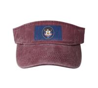 GaxfjRu Cappello da donna traspirante con bandiera dello Utah, protezione solare, per golf, tennis, corsa, uso quotidiano, Rosso, Taglia unica