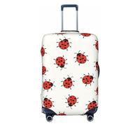 Gaxfjru Coccinelle modello infinito maculato stampa viaggio bagagli copertura valigia protezione valigia lavabile bagagli copre antigraffio, Nero , L