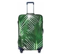 GaxfjRu Copertura per bagagli personalizzata con foglia di palma verde - Valigie approvate TSA, coperture per valigie per bagagli da 71,1 cm, grande copertura per valigia, Bianco, Small