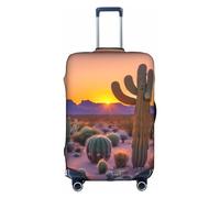 GaxfjRu Copertura per bagagli personalizzata con tramonti nel deserto di cactus - Valigie approvate TSA, coperture per valigie per bagagli da 71,1 cm, grande copertura per valigia, Bianco, X-Large