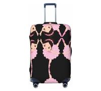 GaxfjRu Copertura per valigia con ballerina che balla per bagagli, mantiene il tuo bagaglio sicuro ed elegante, copertura per bagagli per valigie approvata TSA, Nero , XL
