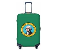 GaxfjRu Copertura per valigia con bandiera di Washington, coperture per valigie per bagagli, mantiene il tuo bagaglio sicuro ed elegante, coperture per bagagli per valigie approvate TSA, Nero , XL