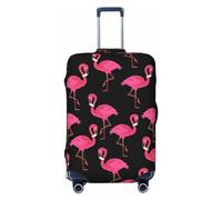 GaxfjRu Copertura per valigia con fenicotteri rosa, copertura per valigie, per mantenere il bagaglio sicuro ed elegante, copertura per bagagli per valigie approvata TSA, Nero , S