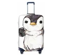 GaxfjRu Copertura per valigia con pinguino dei cartoni animati, coperture per bagagli, mantiene il tuo bagaglio sicuro ed elegante, coperture per bagagli per valigie approvate TSA