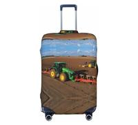 GaxfjRu Copertura per valigia con trattore agricolo, coperture per valigie, mantiene il tuo bagaglio sicuro ed elegante, coperture per bagagli per valigie approvate TSA, Nero , S
