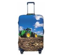 GaxfjRu Copertura per valigia con trattore agricolo, coperture per valigie, mantiene il tuo bagaglio sicuro ed elegante, coperture per bagagli per valigie approvate TSA, Nero , L